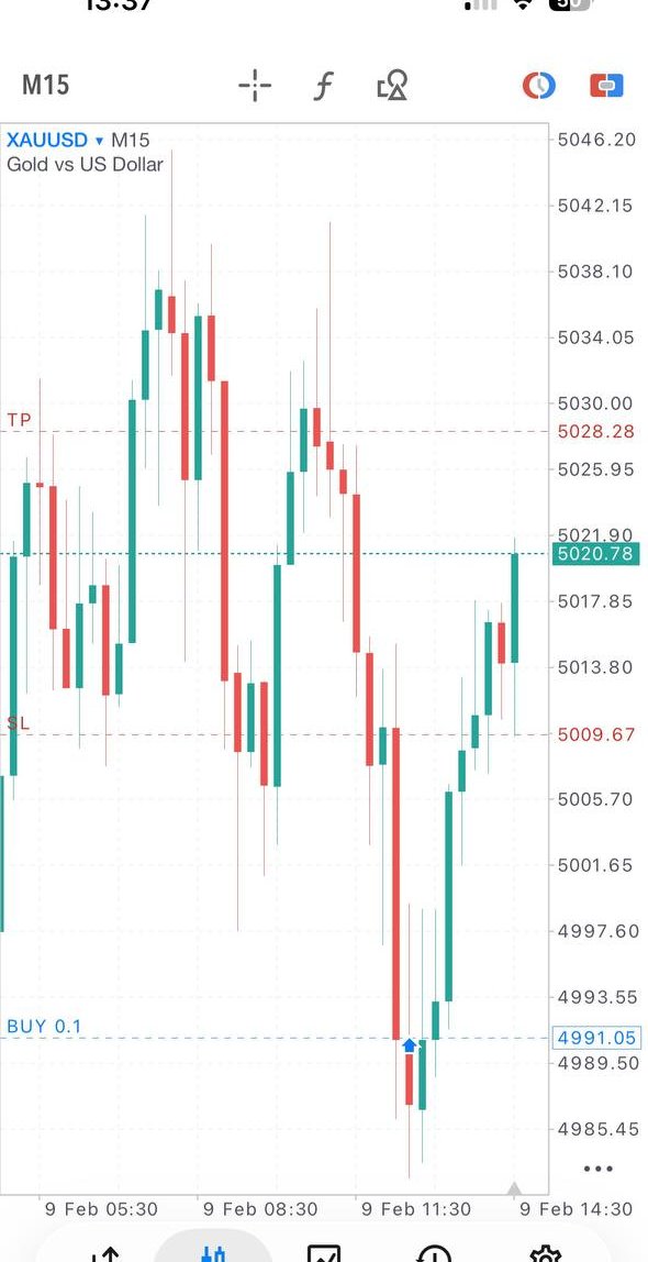 Relevé réel de trade capturé sur mon téléphone